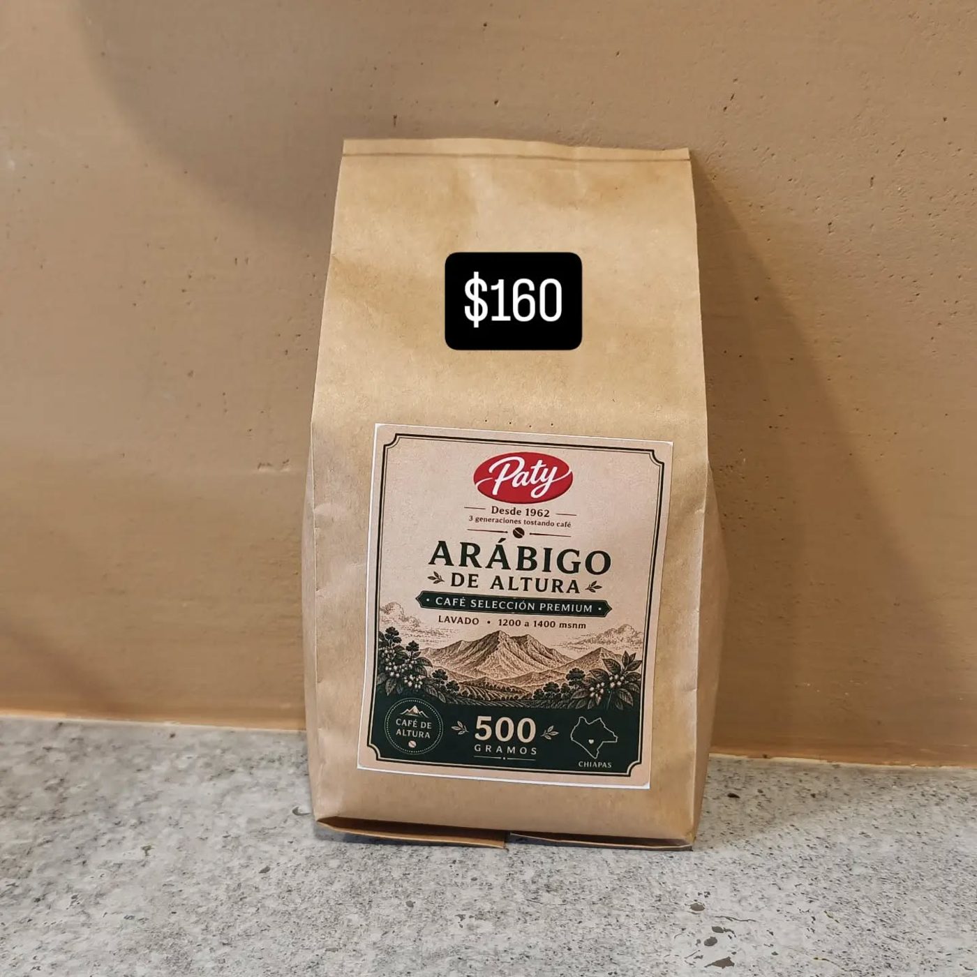 Bolsa de Café Paty Arábigo de Altura de 500 gramos